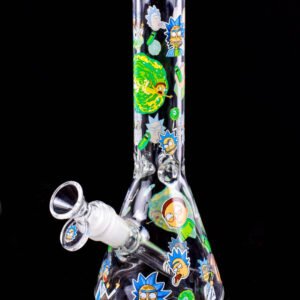 10 inc Rick & Morty Themed Glass Bong